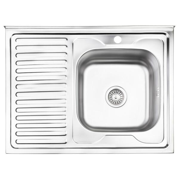 Кухонна мийка Lidz 6080-R 0,8 мм Decor (LIDZ6080RDEC08)