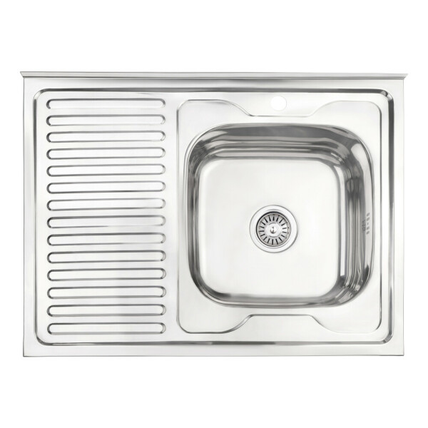 Кухонна мийка Lidz 6080-R 0,6 мм Polish (LIDZ6080RPOL06)