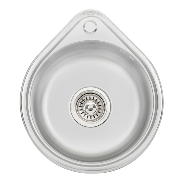 Кухонна мийка Lidz 4539 0,8 мм Satin (LIDZ4539SAT8)