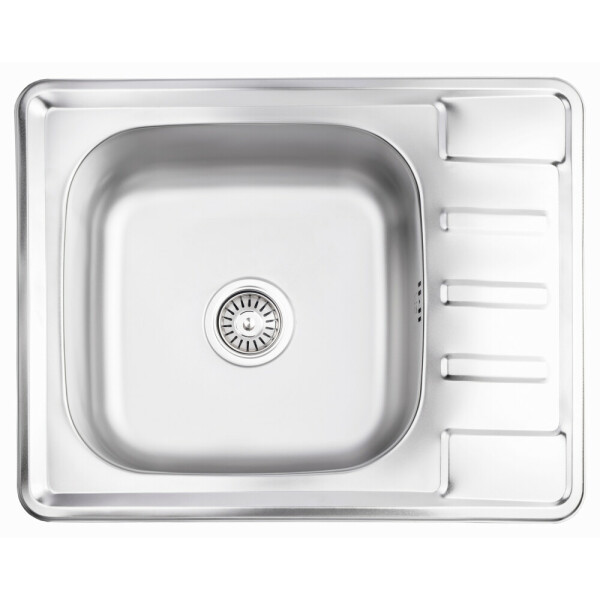 Кухонна мийка Lidz 6350 0,8 мм Satin (LIDZ6350SAT8)