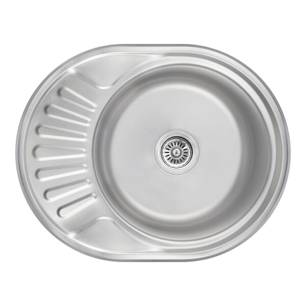 Кухонна мийка Lidz 5745 0,8 мм Satin (LIDZ5745SAT08)