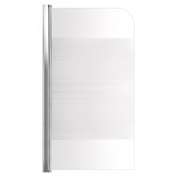 Штора на ванну Lidz Brama SS80x150L.CRM.L стекло Linie 6 мм, левая