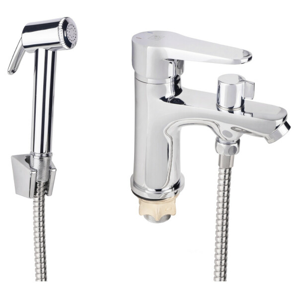 Змішувач для раковини Lidz (CRM) 14 34 001FB з лійкою для гігієнічного душу