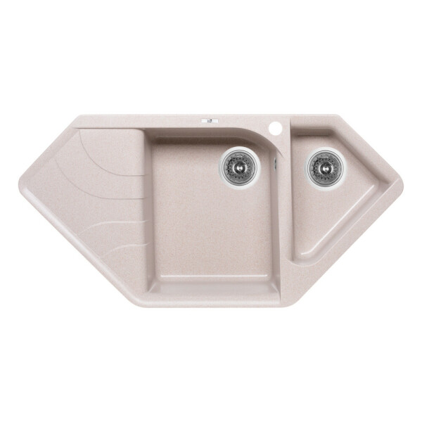 Кухонная мойка с дополнительной чашей Lidz 1000x500/225 COL-06 (LIDZCOL061000500225)